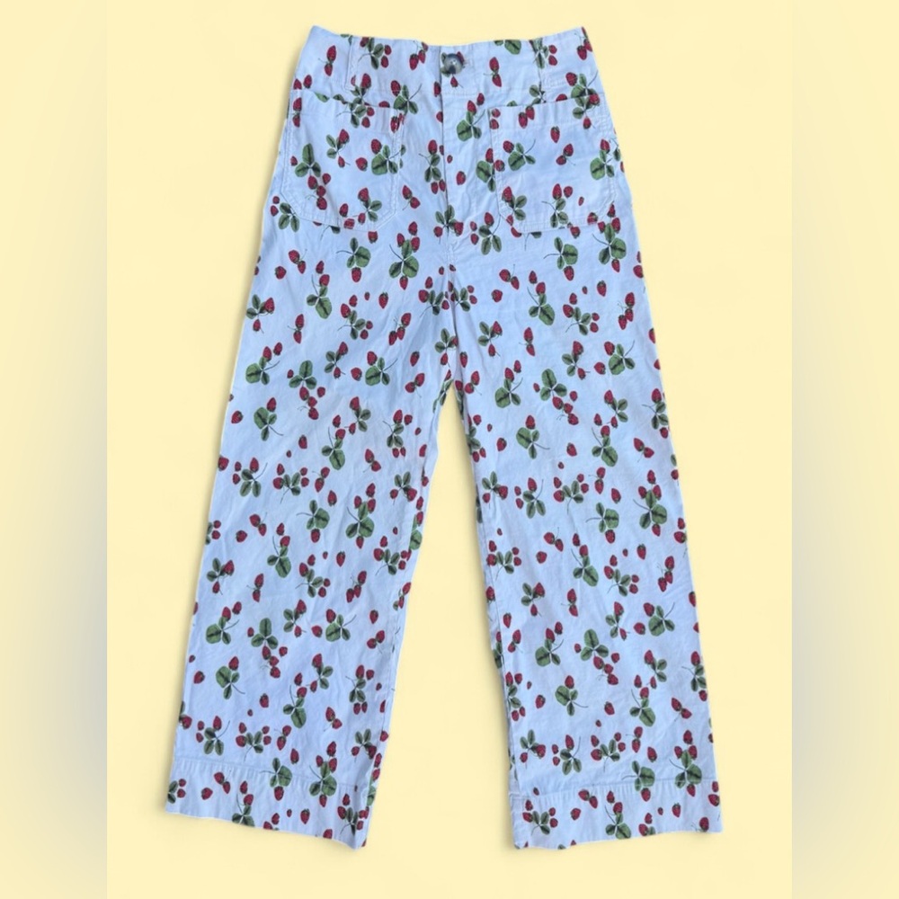 Maeve Colette Strawberry Wideleg Pant size 27